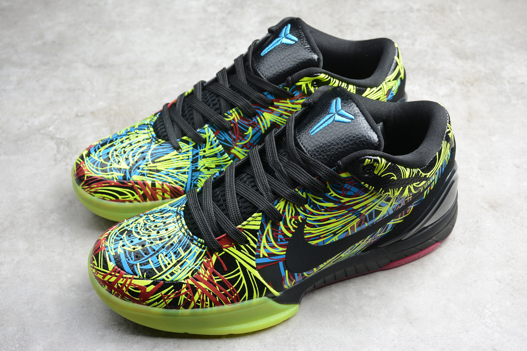 Nike Kobe 4 Proto Graffiti Green Black Shoes